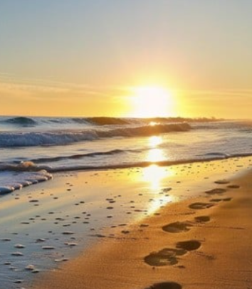 Peaceful beach scene for Initial Consultation service - calm shoreline view